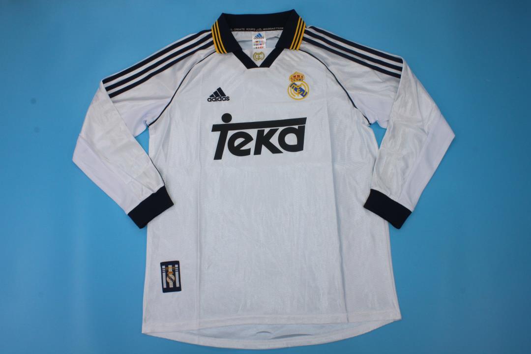 AAA Quality Real Madrid 98/00 Home Long Soccer Jersey